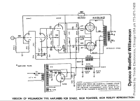 Dynaco Modified-Williamson-Amplifier - Schematic 